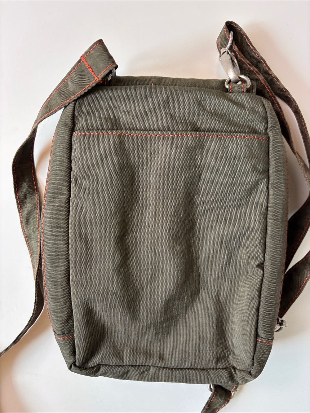 Eddie Bauer Crossbody Travel Bag Olive Green Organizer Utility EUC - Picture 4 of 6